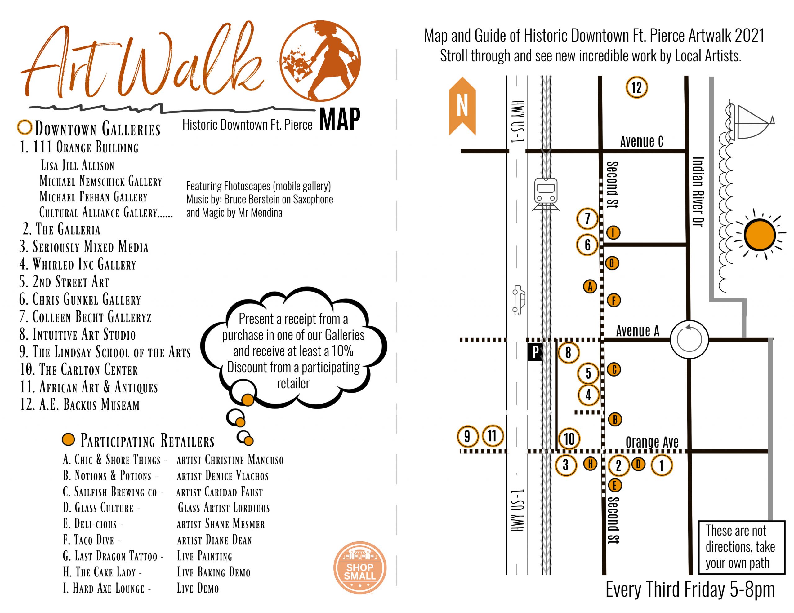 Art Walk February 2021 Map