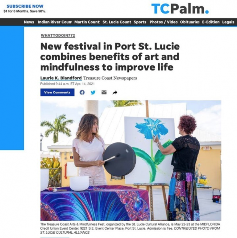 “New festival in Port St. Lucie combines benefits of art and mindfulness to improve life” TC Palm