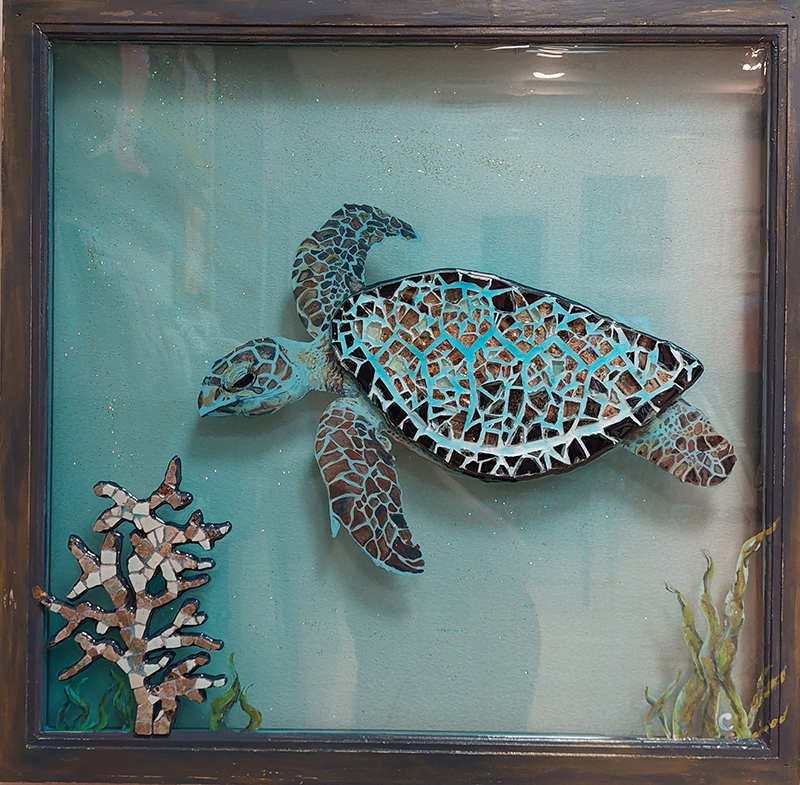 James T - Mosaic Glass Turtle - St. Lucie Cultural Alliance