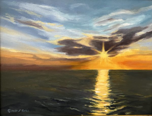 Linda Relis - Sun Setting Over Ocean