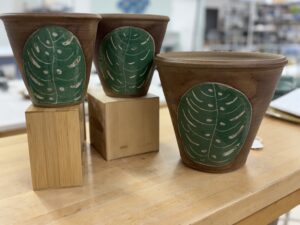 Treasure Coast Pottery - "Toasty Monstera Pots"