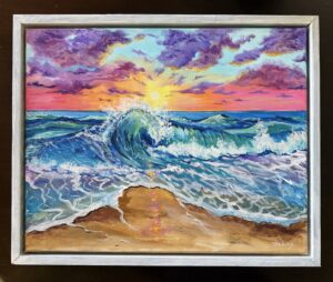Vibrant Sunset- Acrylic- 22x18