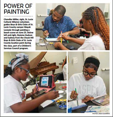 St. Lucie Cultural Alliance ‘The Power of Painting’ with Boys & Girls Clubs St. Lucie County in St. Lucie Voice